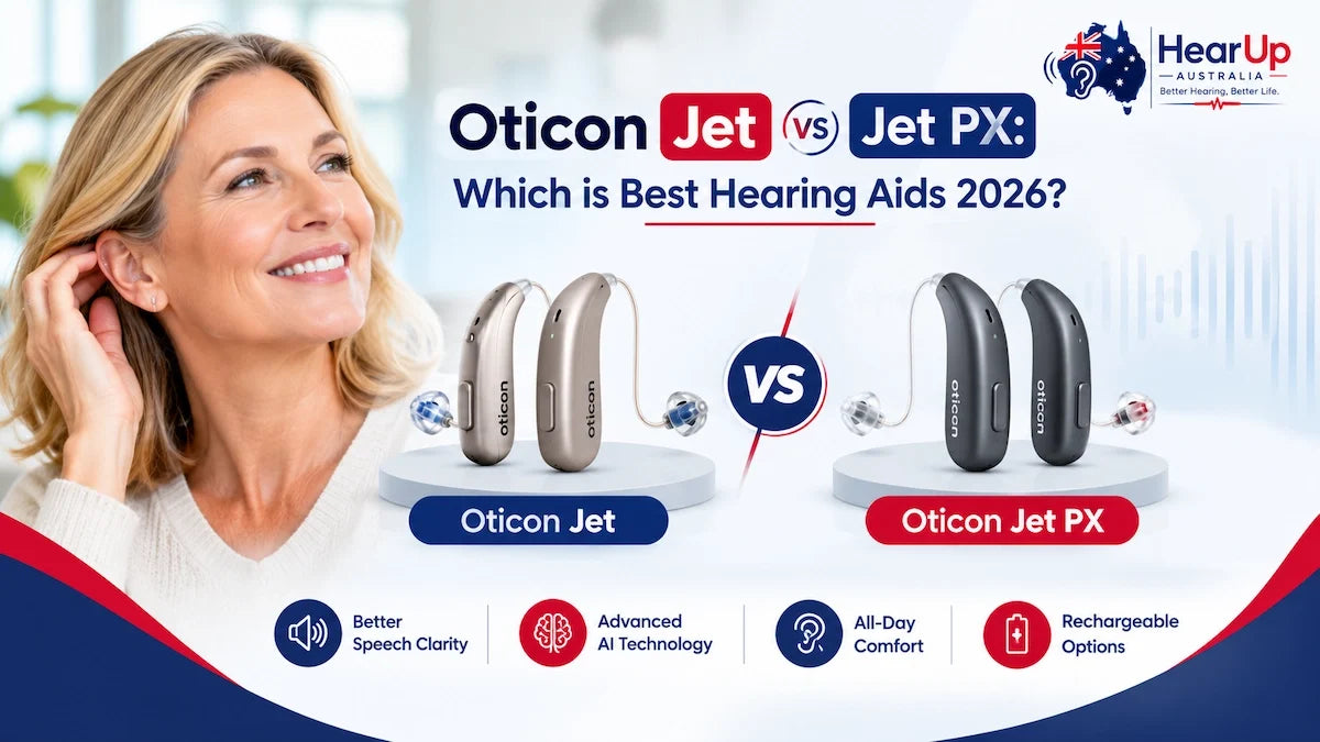 Oticon Jet vs Jet PX: Which is Best Hearing Aids 2026