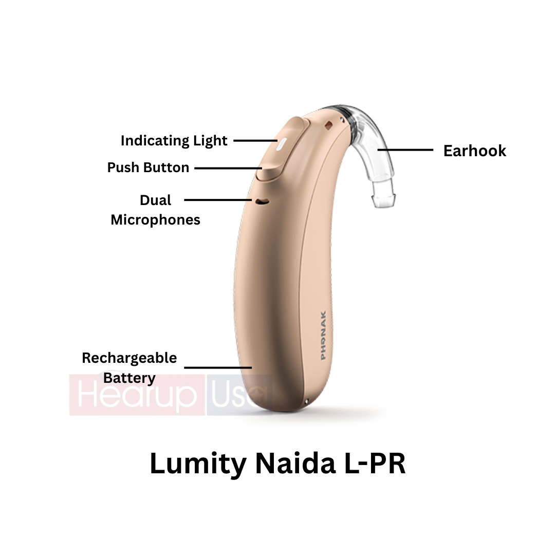 Phonak Lumity Naida L30-PR Rechargeable Hearing Aids
