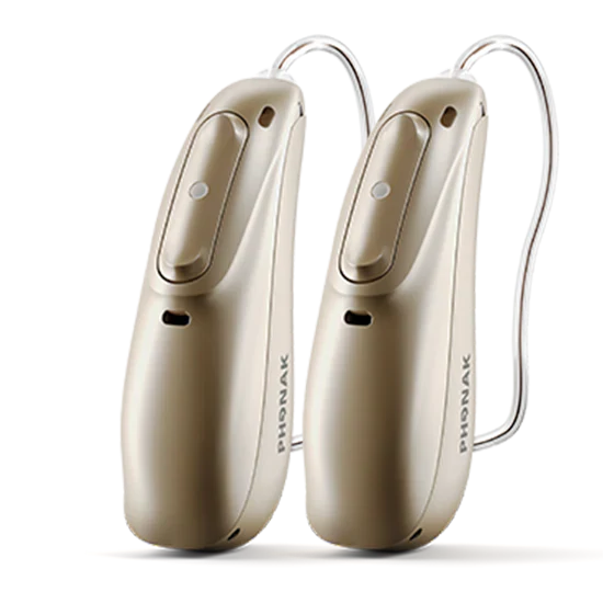 Phonak Lumity Audeo L30-R with CROS | Rechargeable RIC Bluetooth Enabled Hearing Aid with Charger