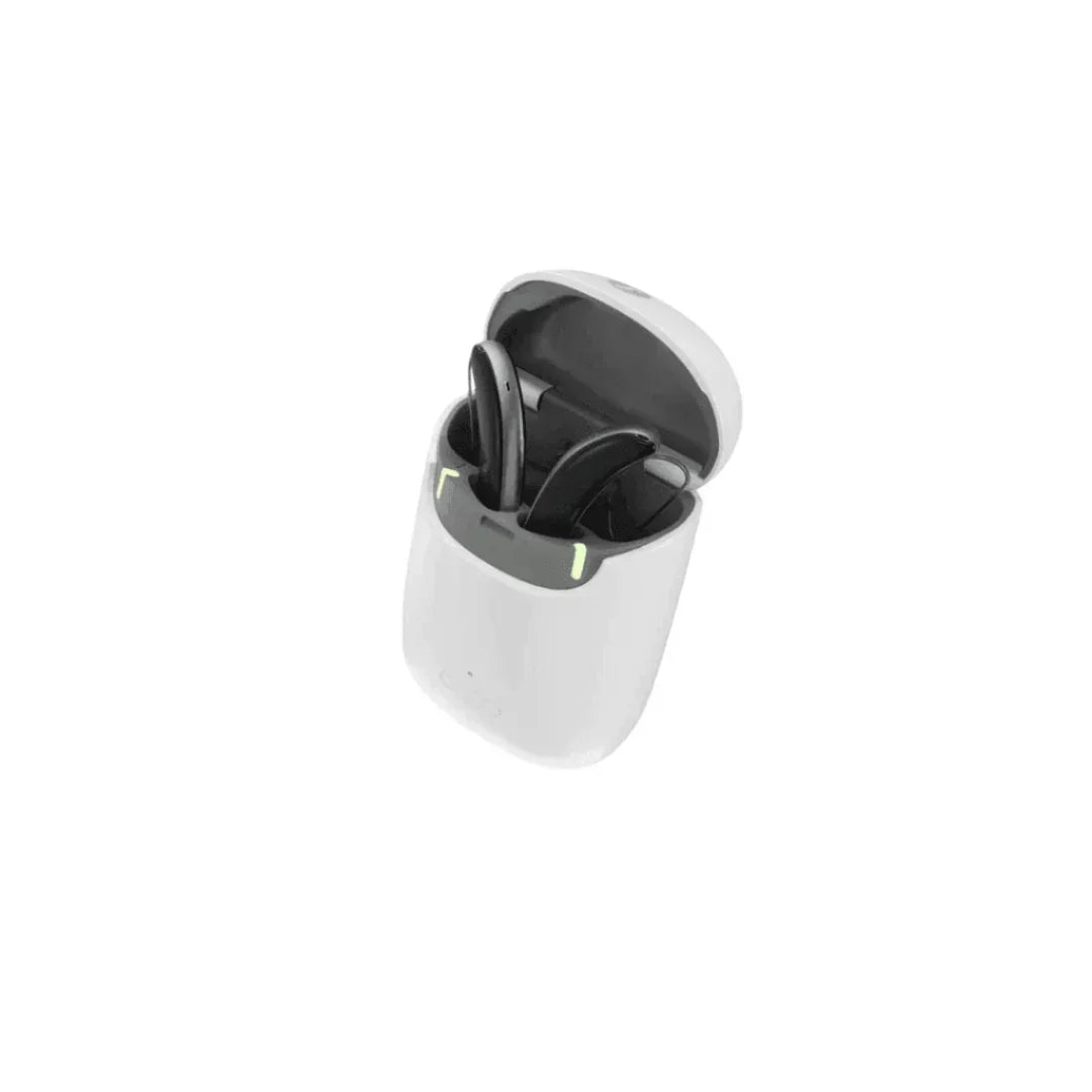 Signia Styletto 1 IX With CROS | Slim RIC Rechargeable Hearing Aids with Enhanced Connectivity + Charger