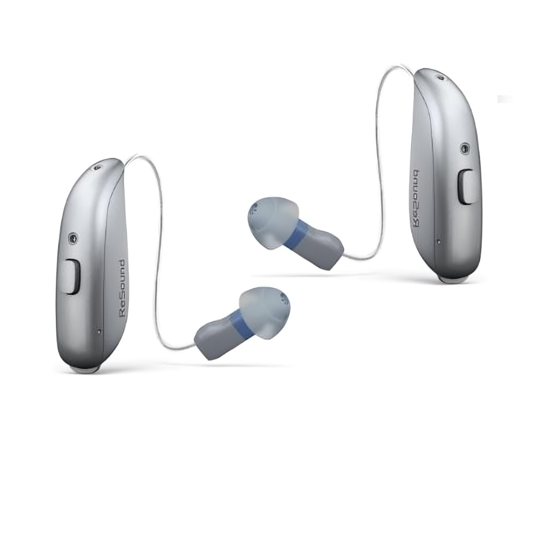 Resound Vivia 9 MicroRIE Rechargeable Hearing Aid Premium Features Bluetooth LE, iPhone & Android Connectivity