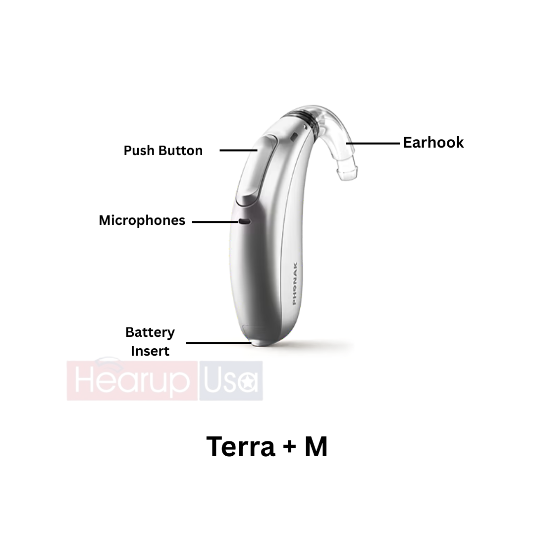 Phonak Terra+ BTE-M Hearing Aids - Smart Sound