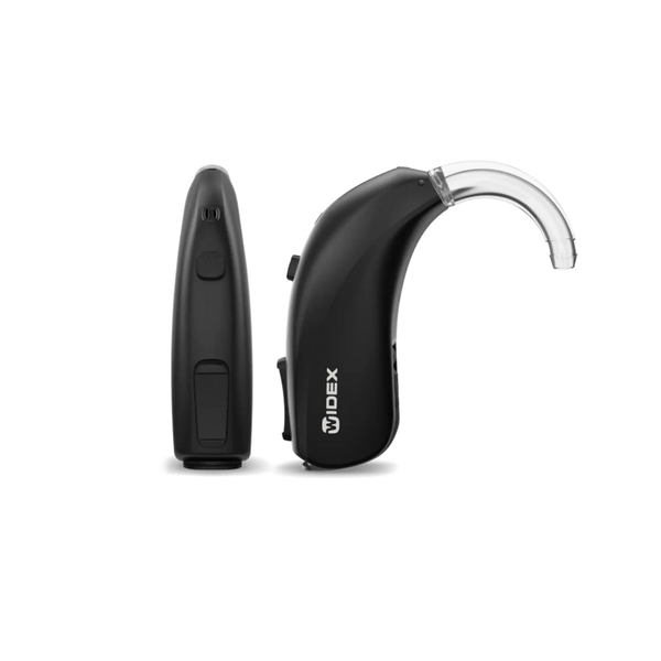 Widex Magnify MBR3D 50 Behind The Ear (BTE) Rechargeable Battery Bluetooth Enabled, 2 Hearing Aids with charger