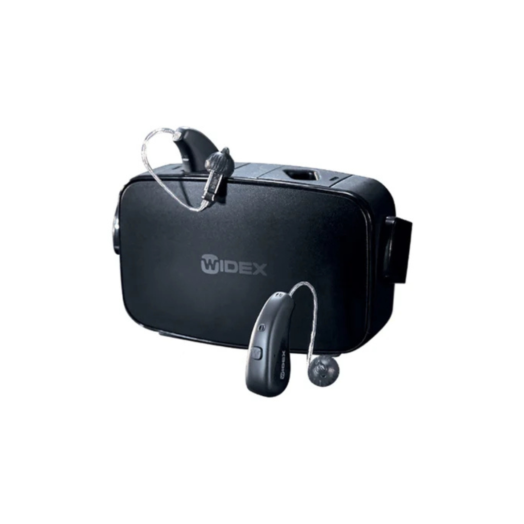 Widex Magnify MRR2D 100 RIC Rechargeable Hearing Aid, Direct Streaming with Charger